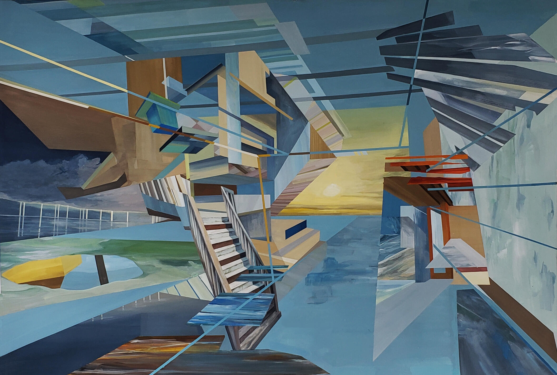 horizon 2018 poster color on paper