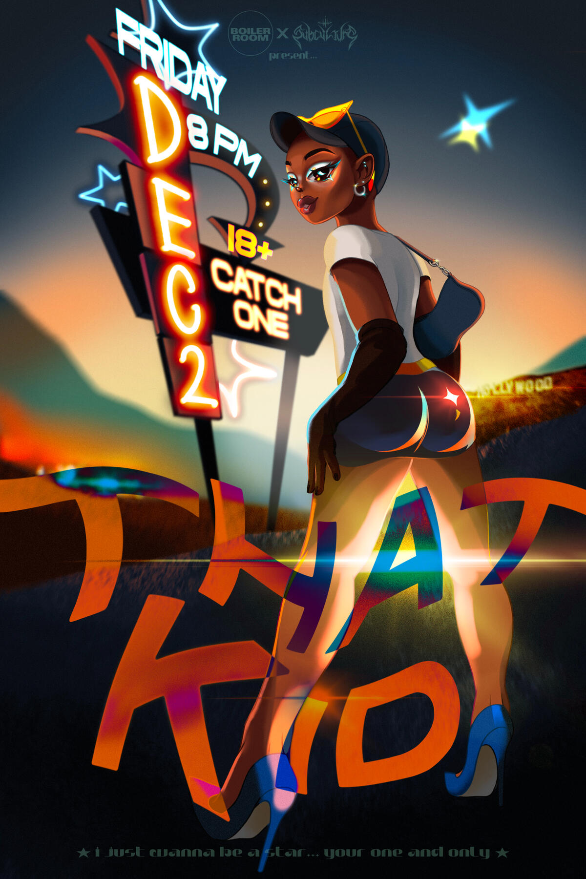 "that kid" mockup gig poster 2022 digital